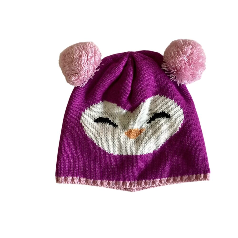 Girls Owl Beanie Hat